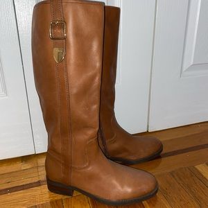 Coach brown leather boots